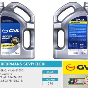 ŞANZIMAN YAĞI 80W90 3 LT API GL-5