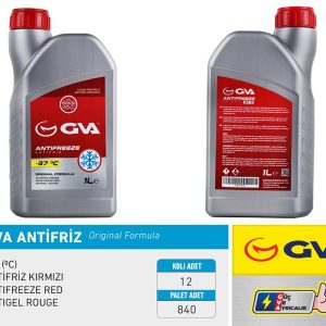 ANTİFRİZ 1 LT -37 C KIRMIZI LONG LİFE Koli 12 Ad ORGANIK