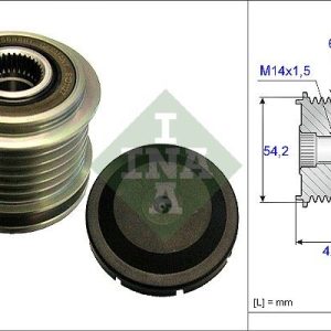 ALTERNATÖR KASNAĞI VOLVO S40 1.6D 2.0D 04-12 C30 1.6D 06-12 V70 2.0D 07-15 V50 06-12 C70