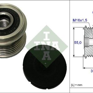 ALTERNATÖR KASNAĞI RULMANLI HYUNDAI İ30 D4FB D4FE 16- / KONA TUCSON 1.6L D4FE CRDI 18- / İX35 2.0L D4HA 10-15 / KIA SPORTAGE 2.0L D4HA 10-15 1.6L