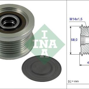 ALTERNATÖR KASNAĞI RULMANLI TOYOTA AURIS-AVENSIS-COROLLA VERSO-YARIS-RAV4 2.0-2.2 D-4D 7 KANAL 2741526010-2741530010-2741530011