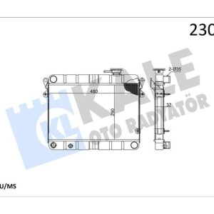 RADYATÖR M131 EM-YM 470x292x34 3 SIRA SUPER PS FANLI SİSTEM 850080770-5953475-85005296