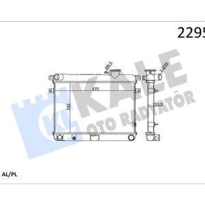 RADYATÖR M131 EM-YM 470x292x34 2 SIRA AL PL SİSTEM 850080770-5953475-85005296