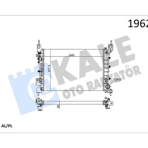 RADYATÖR LINEA 1.4 MPI 1 SIRA AL PL SİSTEM 51784706