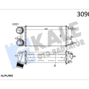 TURBO INTERCOLL RADYATORU TRANSIT COURIER FIESTA VI 08 B MAX ECOSPORT 13 1.5TDCI 1.6TDCI AV219L440AB AC FT766K775BA 188281