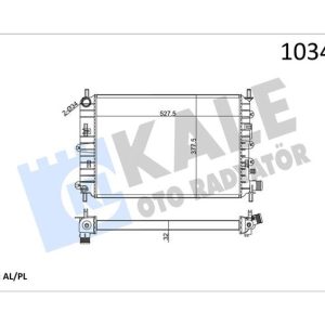 MOTOR SU RADYATORU ESCORT CLX 1.6 ZETEC 95 01 2 SIRA AL PL 94AT8005BA