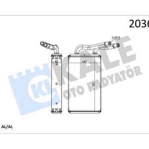 KALORIFER RADYATORU TRANSIT V347 2.2TDCI 2.4TDCI 3.2TDCI KLIMASIZ 06 6C1H 18476 A1B T178422