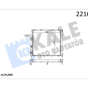 RADYATÖR AL/PL/BRZ J9-J10 20018594069-K.130202