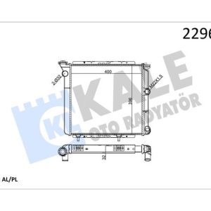 RADYATÖR BORULU R9 2 SIRA AL PL SİSTEM 7700765602-7700759196-7701406496
