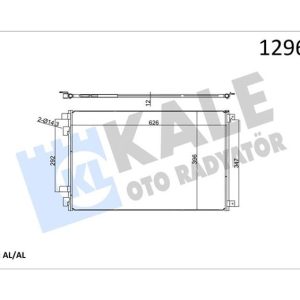 KLİMA RADYATÖRÜ KONDENSER RENAULT MEGANE II 03 SCENIC II 03 GRAND SCENIC II 03 1.5dCi 1.6 1.9dCi 2.0 8200115543-8671017589