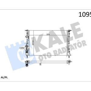 RADYATÖR MGN 1.6i-2.0i 96-99 -2.0i 99 SCENIC I 1.9DTI-DCI 99-03 KLİMASIZ MEK 570x358x22 7702258283-7700838135-7700437266
