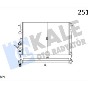 RADYATÖR MGN 2.0I 16V-MGN CLASSIC 1.4I 16V 2 SIRA AL PL SİSTEM