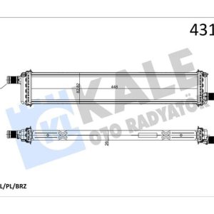 RADYATÖR CAPTUR-CLIO V LT 1.5DCI AL/BRZ 448X83X26 214108020R