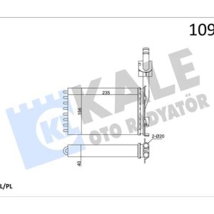 KALORİFER RADYATÖRÜ R21 OPTIMA-CNCRD AC KLİMASIZ 234x157x42 2 SIRA AL PL SİSTEM 7701032297