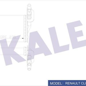 KALORİFER RADYATÖRÜ CLIO II 00 SYMBOL II 08 234x158 2 SIRA AL PL SİSTEM 7701044790-7701045552-7702258236