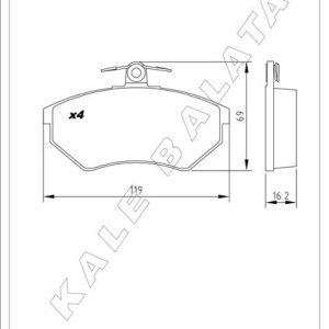 BALATA ÖN IBIZA-CORDOBA 1.8-TOLEDO I 93-99