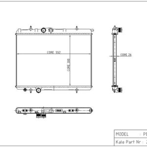 RADYATÖR P206 2.0 HDİ 1 SIRA ALB SİSTEM
