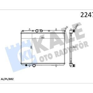 RADYATÖR P206 1.4-1.6 KLİMALI 732886