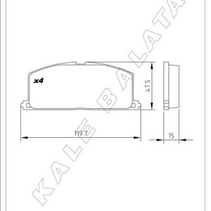 BALATA ÖN CAMRY-CARINA 13 - COROLLA-CORONA-CELİCA 83-93