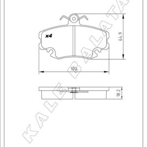 ÖN BALATA DACIA LOGAN 04 SANDERO 08 TWİNGO II 07 1.4-1.6-1.5dCi