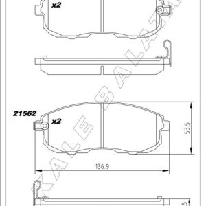 ÖN FREN BALATA NISSAN JUKE 1.6L HR16DE DIG-T F15 10- 1.5L Dci F15 10- / MAXIMA 2.0L VQ20DE DOHC A32 A33 V6 95-03 / 3.0L VQ30DE DOHC A32 V6 95- /