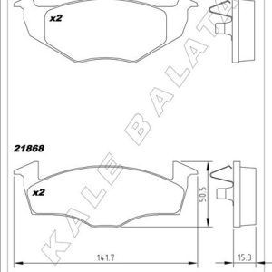 BALATA ÖN CORDOBA 1.7-1.9-IBIZA II.III-İNCA-TOLEDO I 93-99