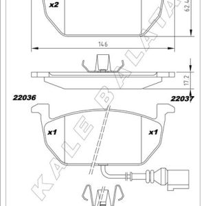 BALATA ÖN A3 CABRIO-LIMOUSINE-SPORTBACK 12 -