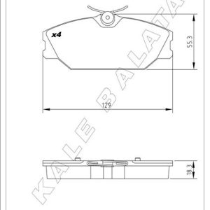 ÖN FREN BALATASI RENAULT MEGANE 99 LAGUNA 95 SCENIC 99 LOGAN 06 SAFRANE 96 00