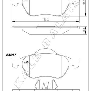 ÖN FREN BALATASI RENAULT LAGUNA II 01 05 LAGUNA III 07 15 MEGANE II 02