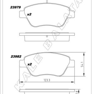 ÖN BALATA DOBLO 1.3-1.6-1.9 JTD 02 FIORINO 1.3-1.4 MTJ 08 FIAT 500 1.4 07