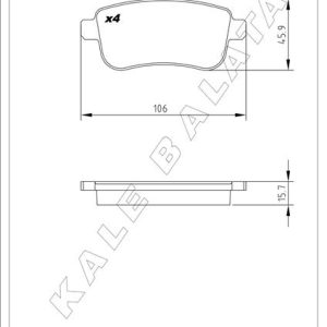 ARKA FREN BALATASI FLUENCE 09 MEGANE III 09 MEGANE IV 15 SCENIC III 09 CLIO V 19 CAPTUR II 20 1.0 TCE 1.2 TCE 1.3 TCE 1.5 DCI 1.6 SCE 440603734R