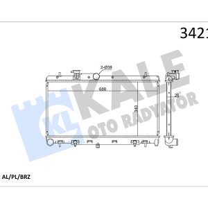 RADYATÖR SUBARU LEGACY IV-OUTBACK AL-PL-BRZ 45111AG000-45111AG001-45111AG010