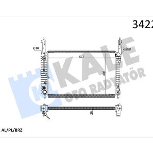 RADYATÖR OPEL ANTARA CHEVROLET CAPTİVA 2.0 CDTİ 06 AL-PL-BRZ