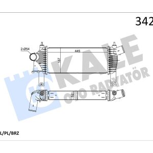TURBO RADYATÖRÜ INTERCOOLER NISSAN NAVARA-PATHFINDER AL-PL-BRZ 14461EB360