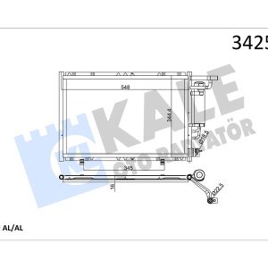 KLIMA RADYATORU FIESTA VI 1.25 16V 1.4TDCI 1.4 16V 1.6 16V 08 B MAX 1.5TDCI 1.6TCI 12 AV1119710FA-1756414-AV1119710DA