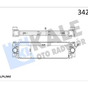 TURBOSARJ RADYATORU MERCEDES SPRINTER B906 . VW CRAFTER 30-35-50 A9065010301-2E0145804