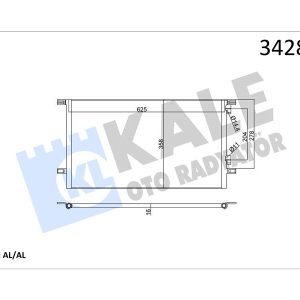 KLİMA KONDENSERİ LAGUNA I-GRANDTOUR AL-AL 7701045346