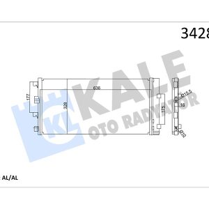 KLİMA KONDENSERİ DACIA DUSTER AL-AL 8200880551-921008028R