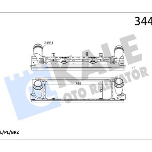 TURBO RADYATORU BMW N47 N13 F20 F30 17517600530