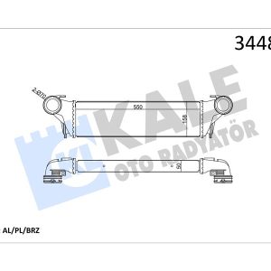 TURBO RADYATORU BMW M57N X5 E53 03 06 17517791231