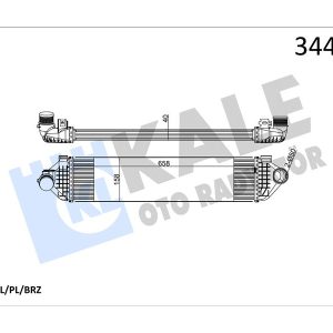 TURBO INTERCOLL RADYATORU MONDEO IV 07 14 S MAX GALAXY 06 1.6 ECOBOOST VOLVO V70 III 135 T4 10 15 V60 I 155. 157 T4F 11 15 S80 II 124 T4F 11 15 S60