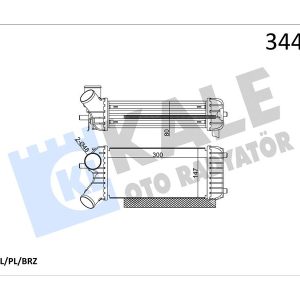 TURBO INTERCOLL RADYATORU FOCUS III CB8 11 14 1.6 TDCİ FOCUS IIII CEW 14 C-MAX 06 11 10 15 1.6 TDCI 300 150 76