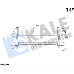 TURBO RADYATÖRÜ INTERCOOLER LOGAN MCV-SANDERO 09 K9K AL/PL/BRZ 8200409045