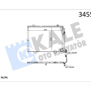 KLIMA RADYATORU MERCEDES W202 S202 C208 A208 W210 S210 R170 A2028300970