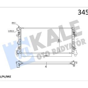 SU RADYATÖRÜ A1 10 IBIZA IV-TOLEDO IV 08 FABIA II-RAPID-ROOMSTER 06 POLO 09 1.2 1.6 1.9TDI 1.2 1.4TSI 1.2TFSI MT BRAZING 650x308x26