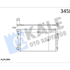 RADYATÖR GOLF VII-A3-LEON 1.2-1.4-1.6TDİ 12 MEK AL/PL/BRZ 5Q0121251EM