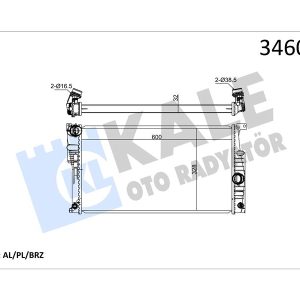 MOTOR SU RADYATORU BMW B38 N20 N26 N55 F20 F30 F32 F34 F36 F22 F80 F82 17118672104-17117618807-17118672095