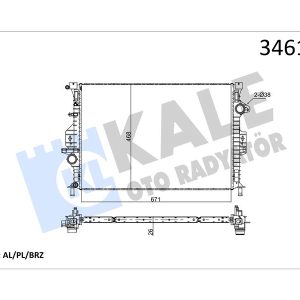 MOTOR SU RADYATORU FOCUS III 11 KUGA 1.6 ECO 2.0TDCI 11 MONDEO IV 1.6TI 1.8TDCI - 2.0TDCI 07 VOLVO S60 II D2-T3-T4 15 18 S80 II 10 15 V40 10 15 V60 I