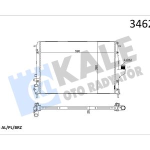 RADYATÖR DACIA DUSTER 10 LOGAN 05 1.5 DCİ Mek.Şanz. / AC AL/PL/BRZ 214100598R-8200582026