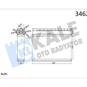 KALORIFER RADYATORU BMW E39 E36 KLIMALI 64111469197-64111393212